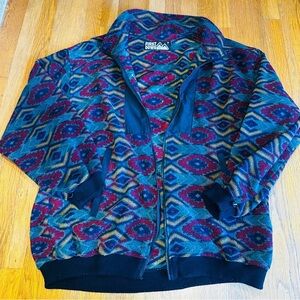 Vintage First Down Men's Vibrant Patterned Jacket